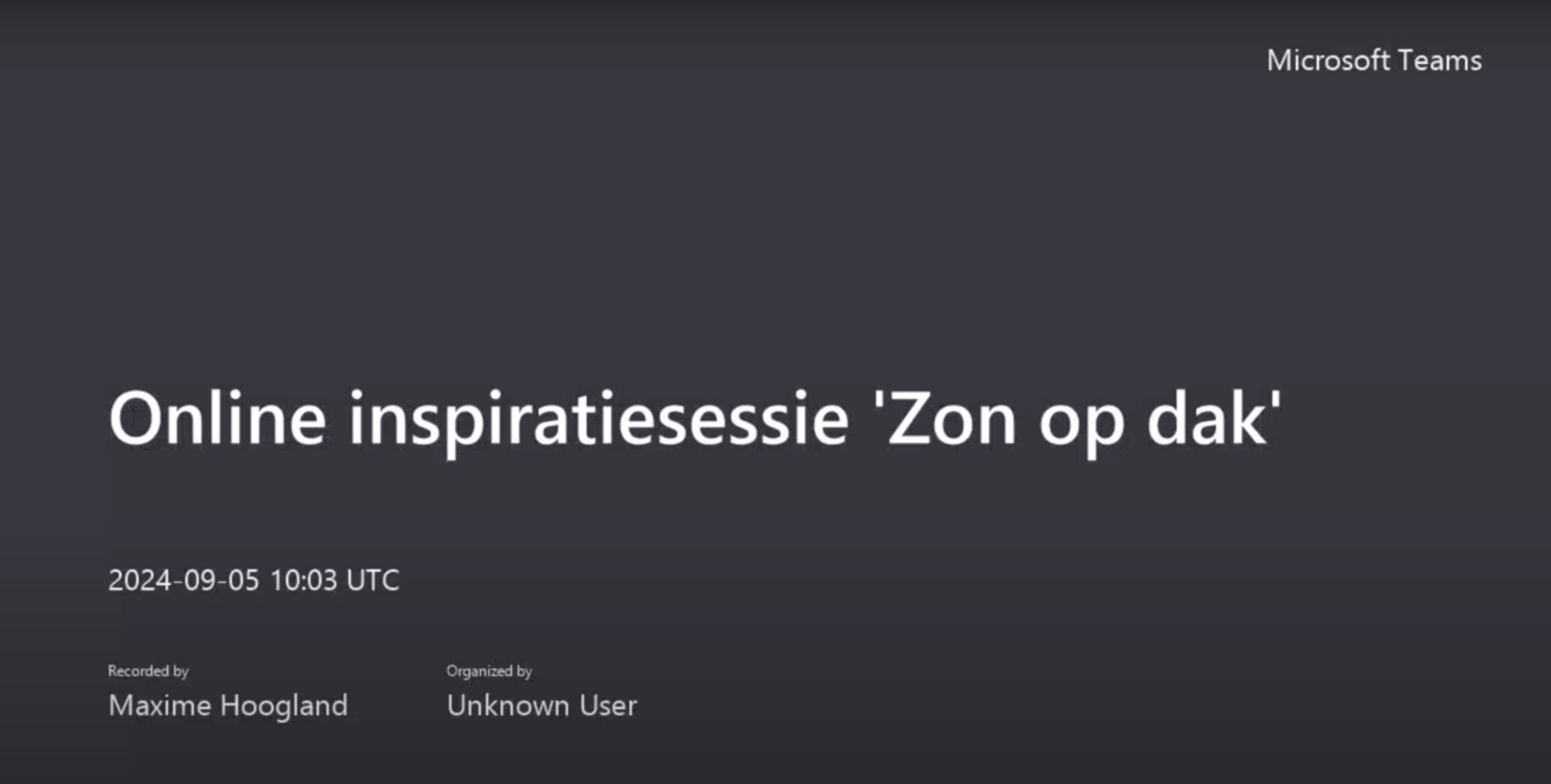 inspiratiesessie zon op dak