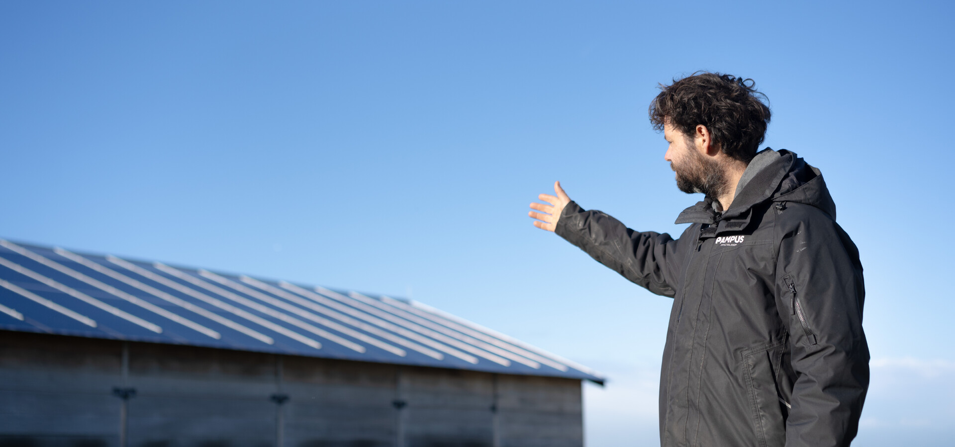 Zonnepaneel op pampus